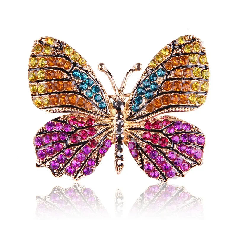 Broche Papillon Baroque Vintage Pin Badge Élégant | MDN