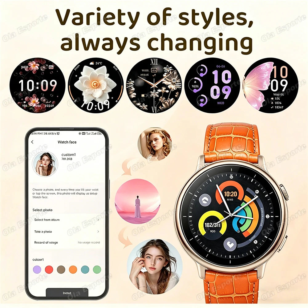 Montre Connectee Sport Assistant Vocal Bluetooth 5.3 Ecran 1.5 Pouce | MDN Store 25