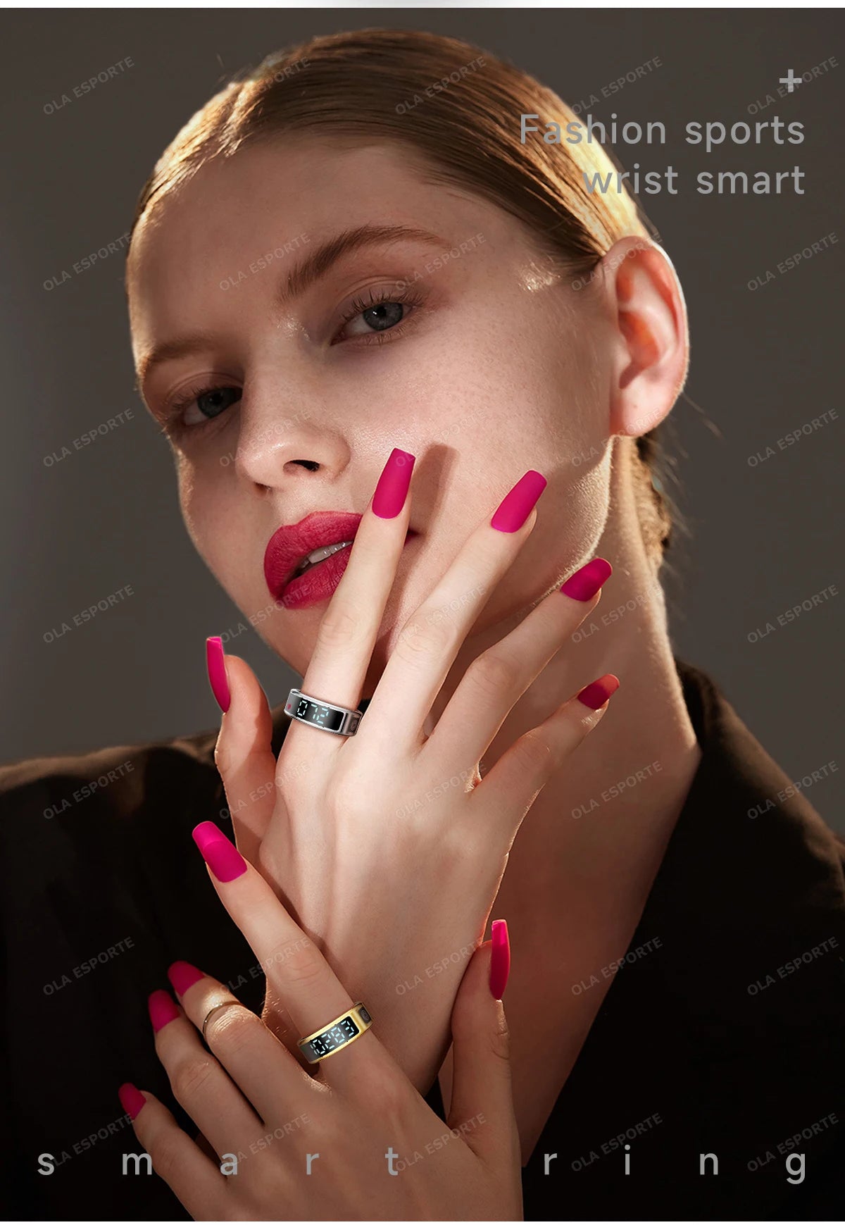 Bague Connectée Écran Tactile Charge Sans Fil Étanche 5ATM | MDN Store