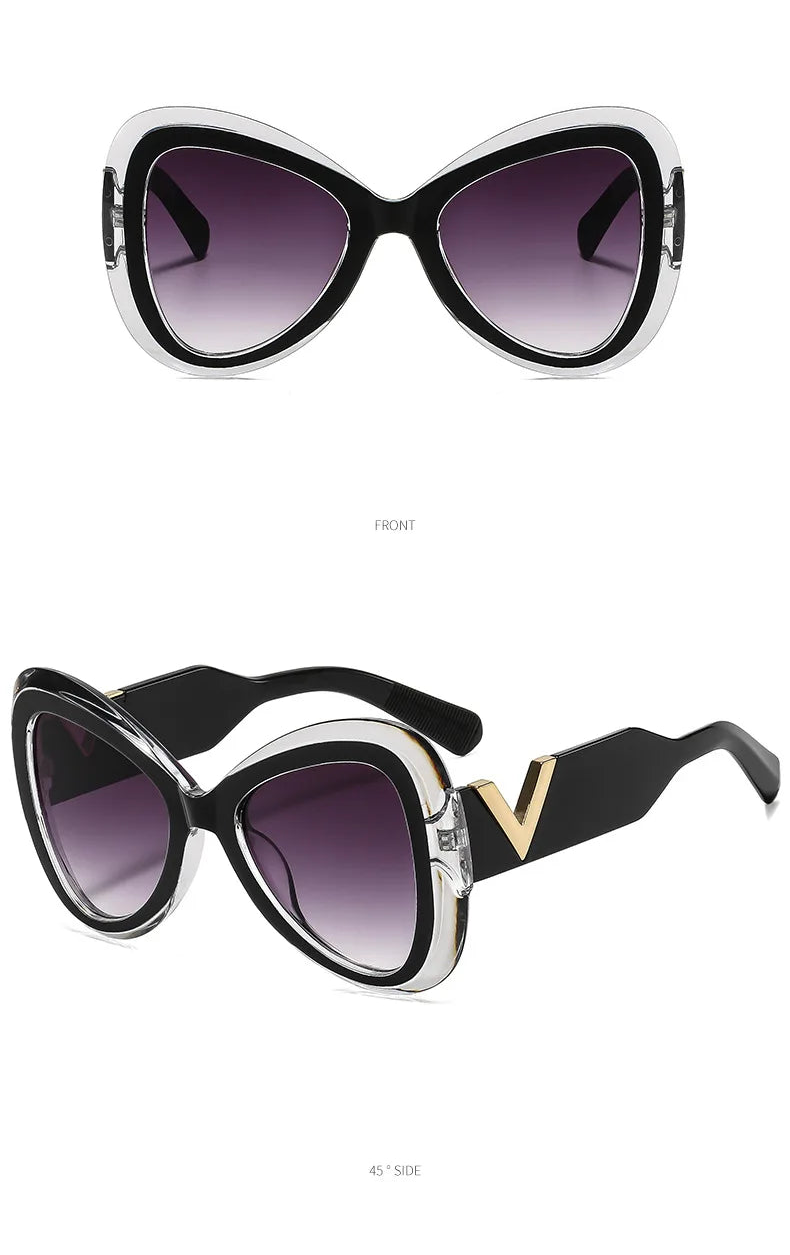 Lunettes Soleil Papillon Oversize UV400 | MDN