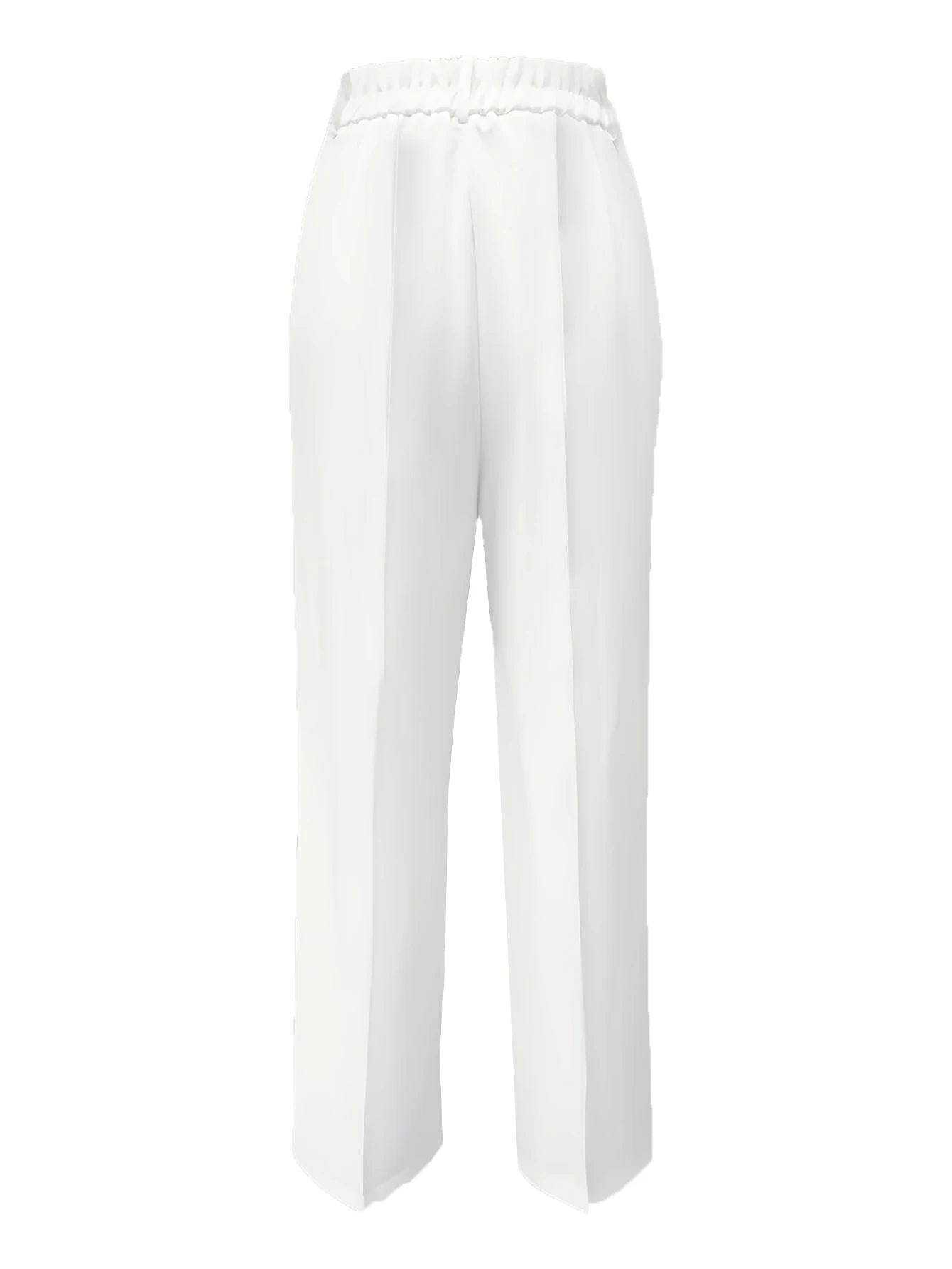 Pantalon Femme Taille Haute Drapé Coupe Droite Élégant | MDN Store