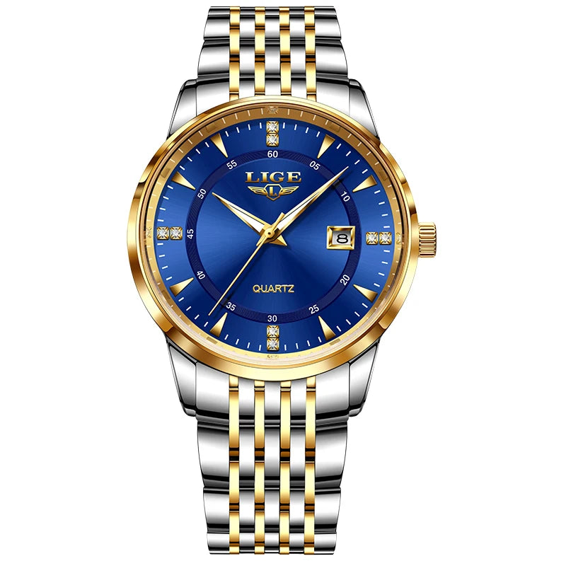 Montre Femme LIGE Acier Inoxydable Étanche | MDN Store
