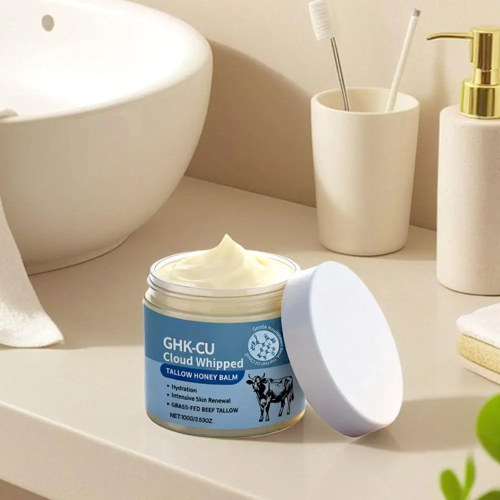 Baume Suif de Bœuf Miel GHK-CU Fouetté Hydratant Renouvellement Cutané 100g | MDN Store