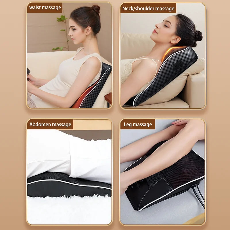 Masseur Cervical Électrique Shiatsu Chauffant Nuque Épaules | MDN Store