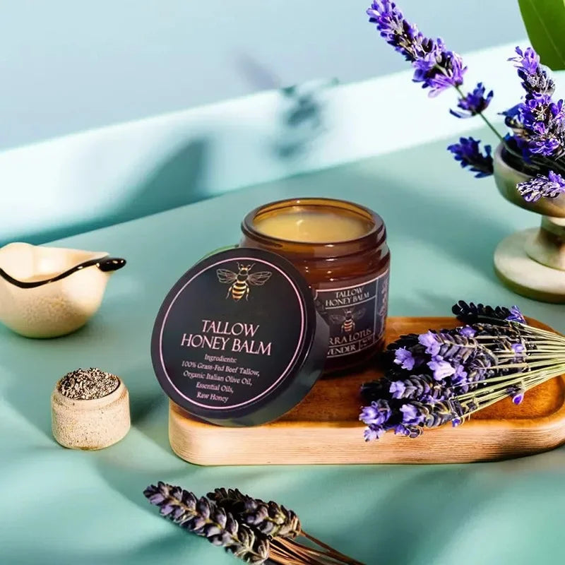 Baume Suif de Bœuf Bio Miel Brut Hydratant Artisanal Naturel | MDN Store