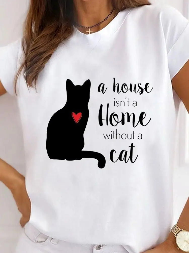 T-Chemise Patte Léopard Chat Chien Femme | MDN Store