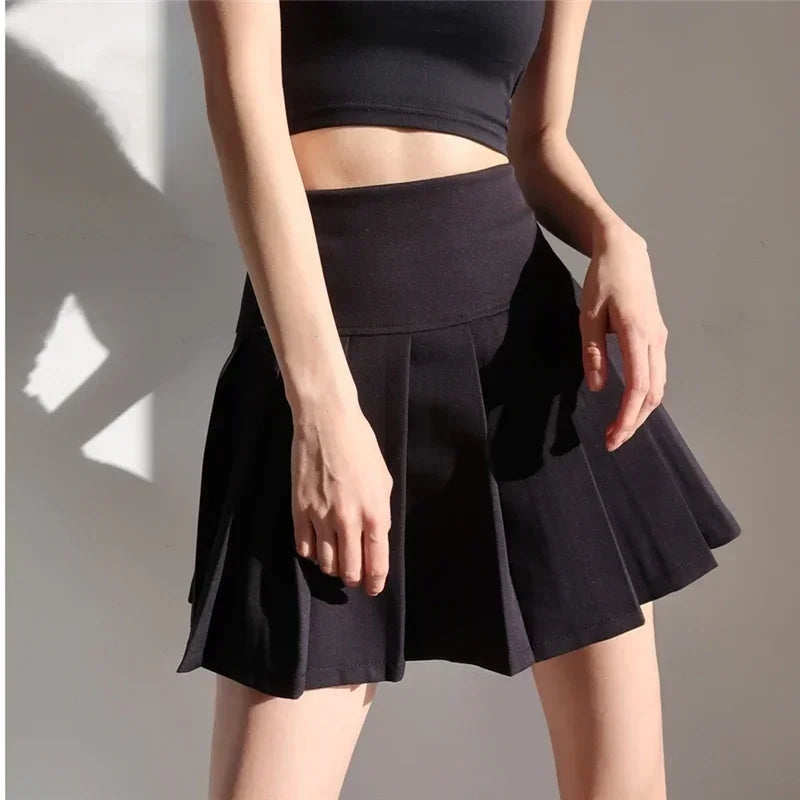 Jupe Plissée Taille Haute Mini Y2K | MDN Store