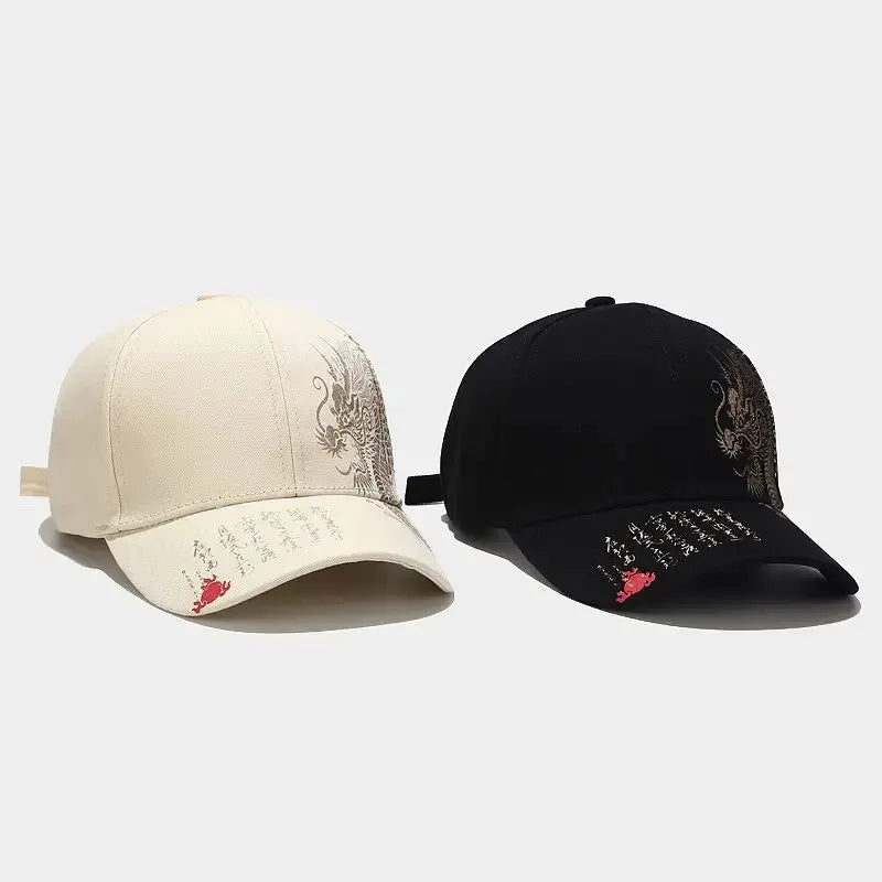 Casquette Baseball Dragon Style Chinois Femme Coton Reglable | MDN Store 25