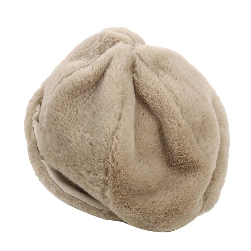 Bonnet Hiver Chaud Imitation Fourrure Vison Femme | MDN