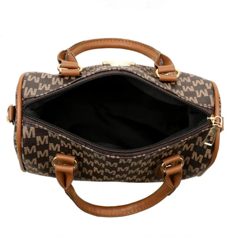 Sac Bandoulière Logo M Doré Cuir | MDN Store