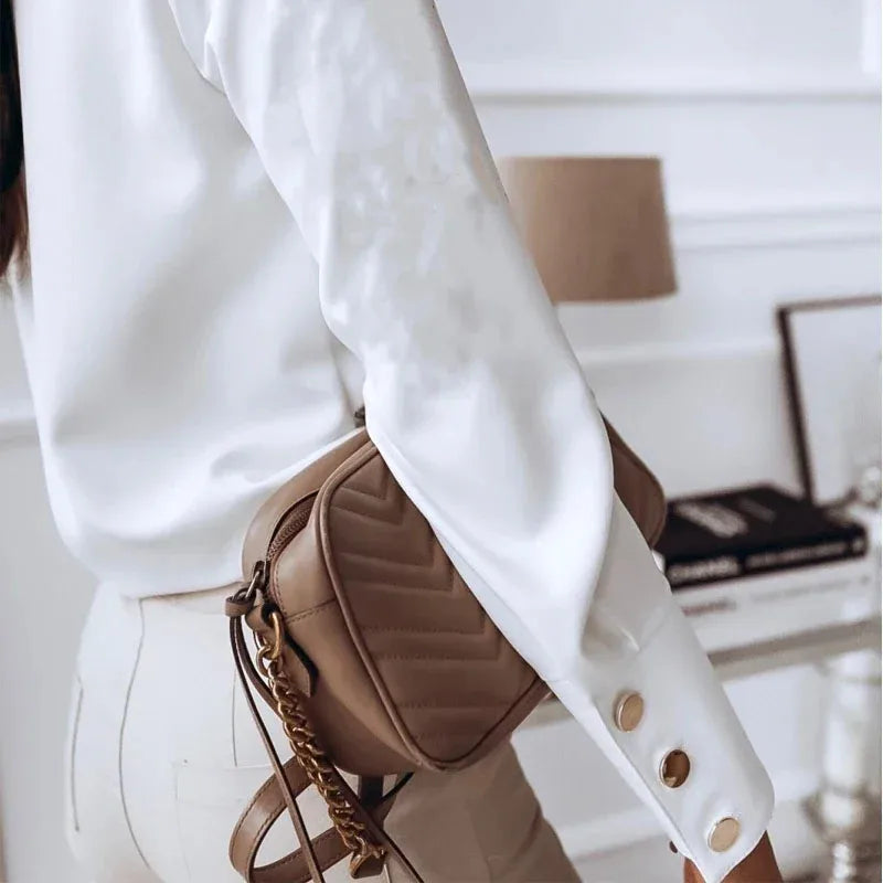 Blouse Femme Col Montant Bureau | MDN Store
