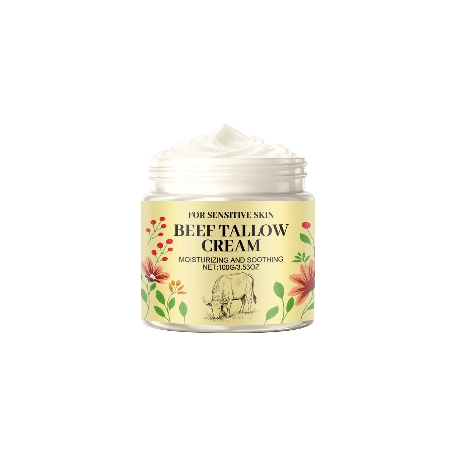 Baume Suif de Bœuf Miel Fouetté Hydratant Raffermissant Anti-Rides 100g | MDN Store