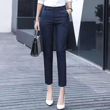 Pantalon Costume Taille Haute Slim Noir | MDN Store