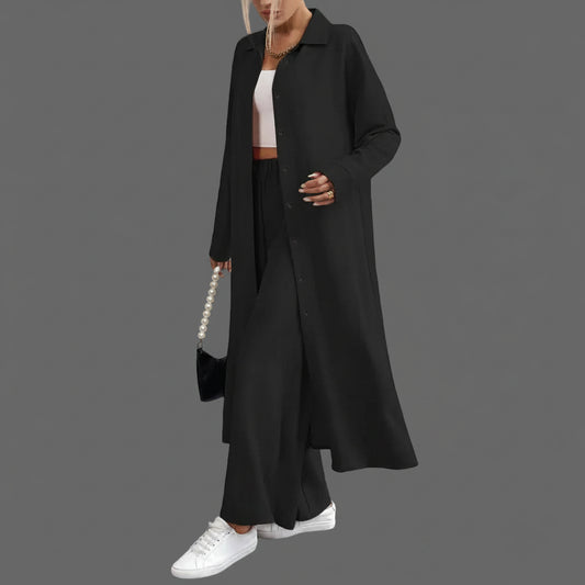 Ensemble Chemise Boutonnée Pantalon Large | MDN