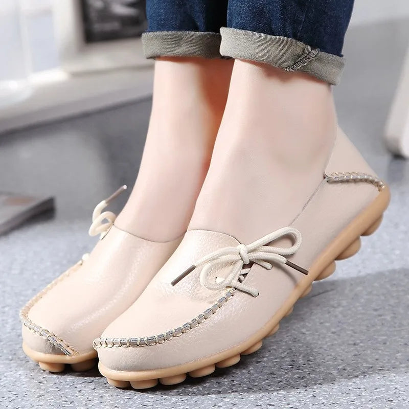 Ballerines Cuir Nœud Papillon Grande Taille | MDN Store