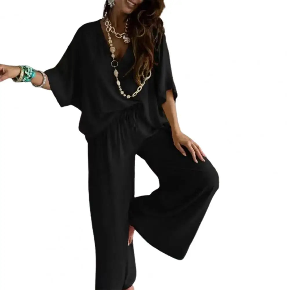 Ensemble Femme 2 Pièces Col V Été | MDN Store