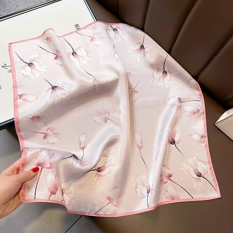 Foulard Carré Soie Naturelle 100% 53cm Femme | MDN Store