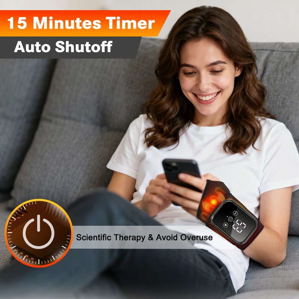 Attelle Poignet Chauffante Electrique Vibration 3 Niveaux Rechargeable | MDN Store 25