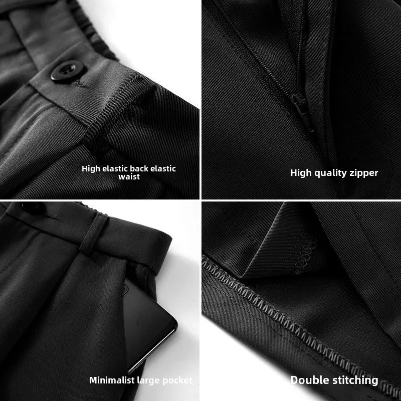 Short Costume Femme Noir Taille Haute Jambes Larges | MDN