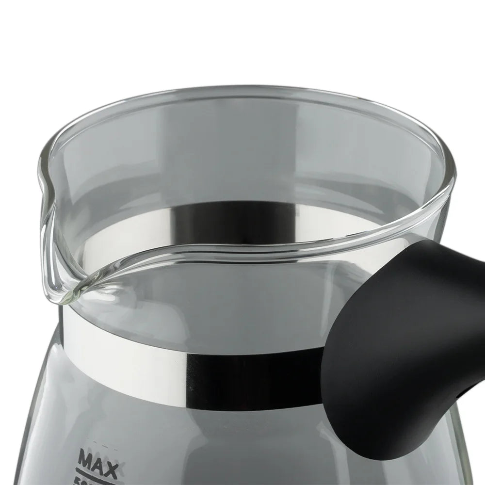 Cafetière Électrique Turque 600W Pot Verre Moka Italien | MDN Store