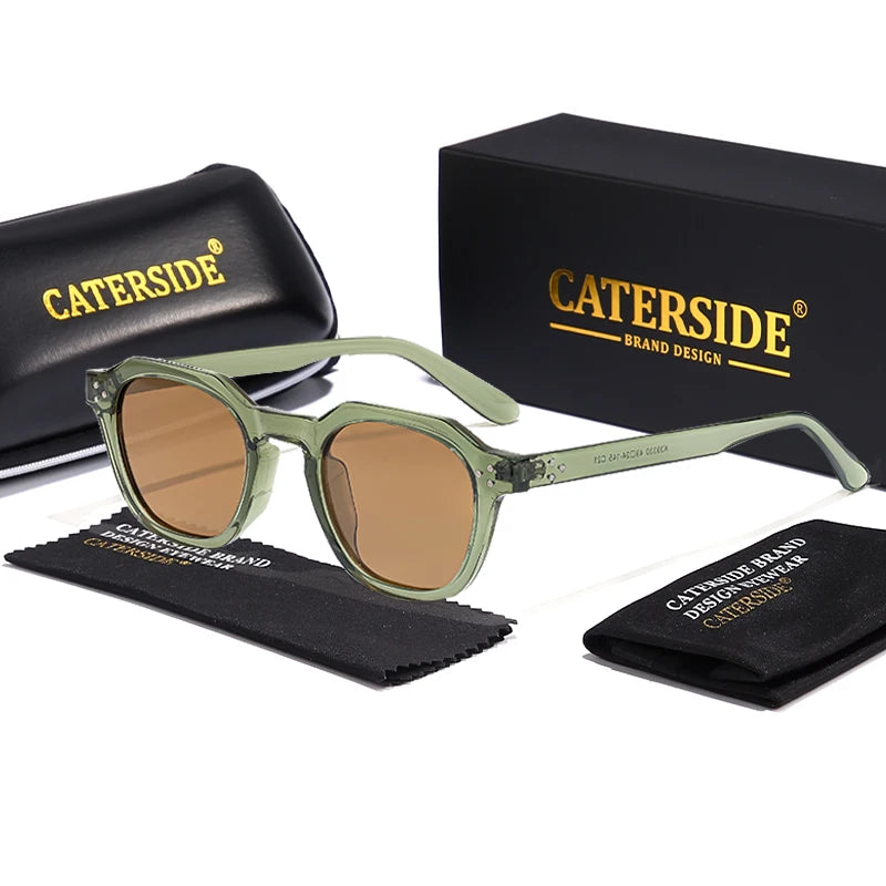 CATERSIDE Lunettes de Soleil Polarisées Rétro Femme Monture TR90 Ultra-Légère UV400 | MDN Store 25