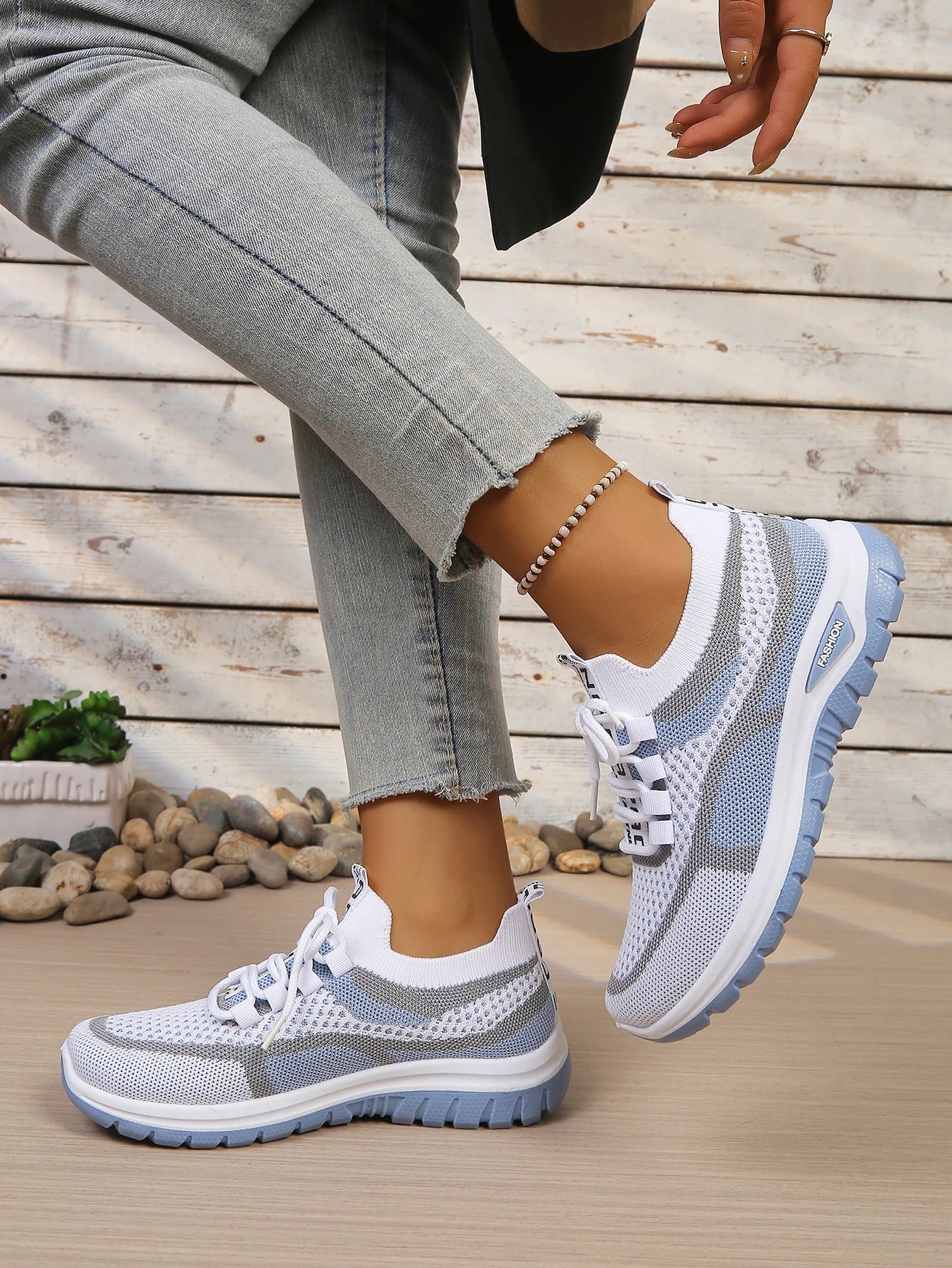 Baskets Bicolores Décontractées Femme Été | MDN Store 25