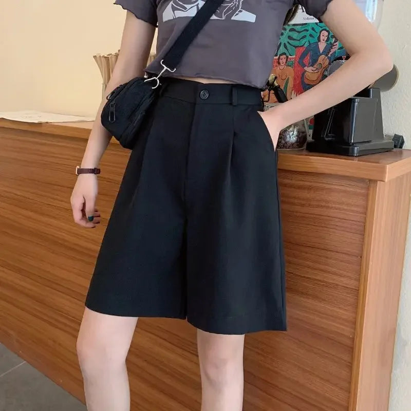 Short Femme Taille Basse Large Style Coréen | MDN