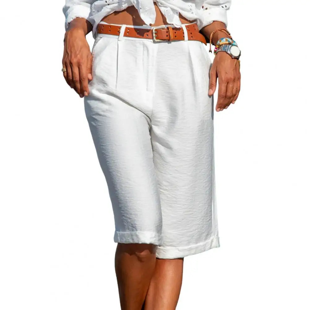 Short Femme Coton Lin Taille Moyenne Large | MDN Store