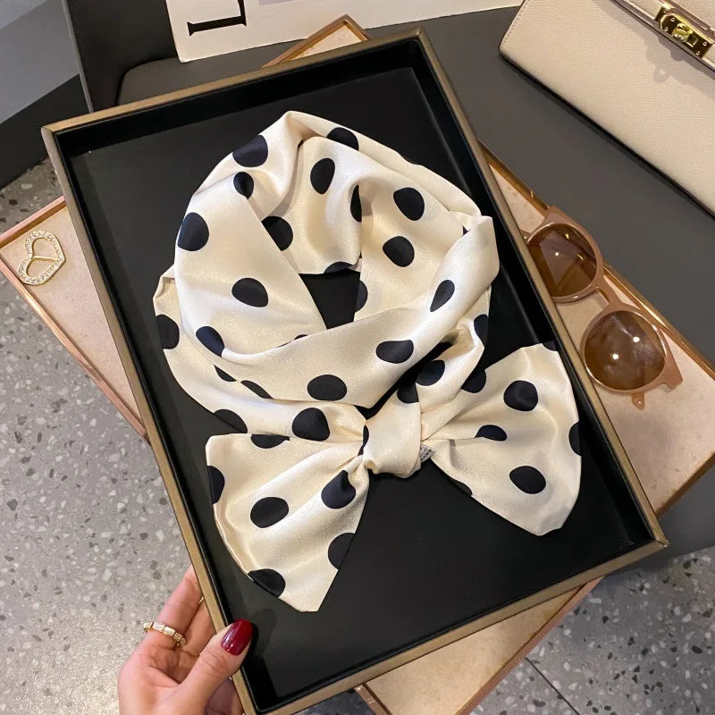 Foulard Soie Long Étroit Femme Cravate | MDN Store