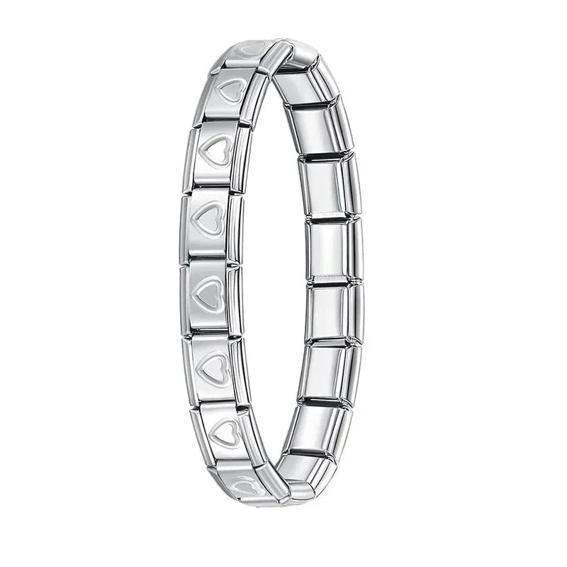 Bracelet Femme Elastique Charme Acier Inoxydable 9mm | MDN Store