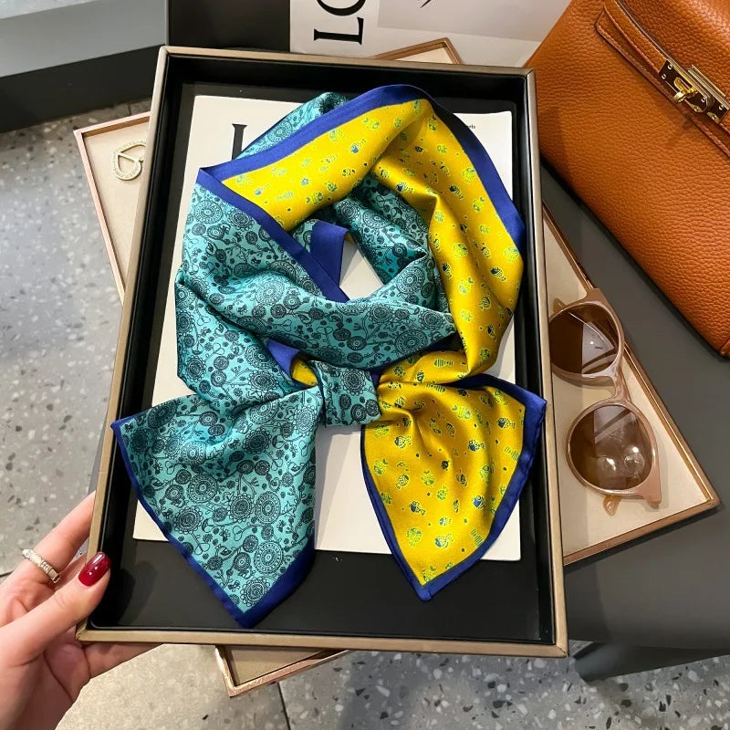 Foulard Soie Long Étroit Femme Cravate | MDN Store