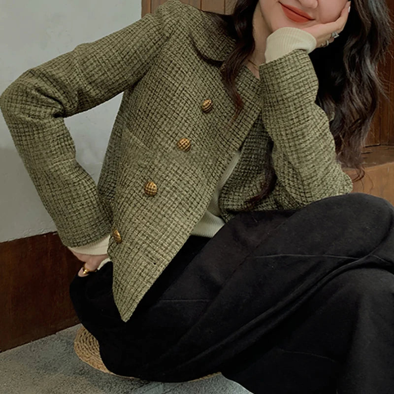 Veste Tweed Élégante Poches | MDN