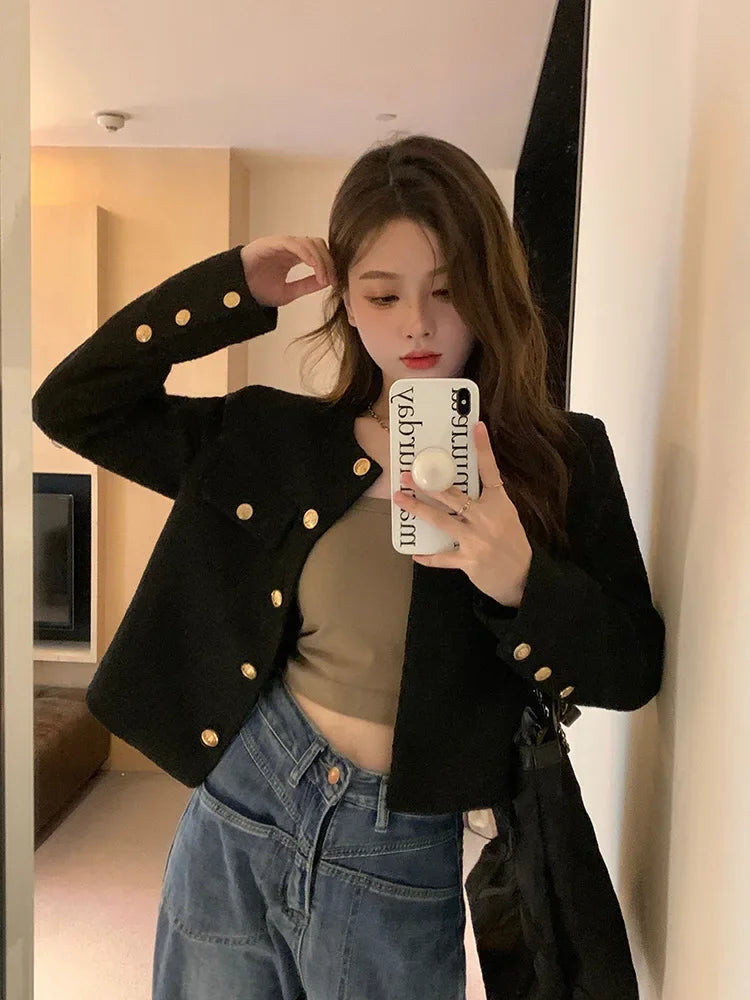 Veste Tweed Courte Élégante | MDN Store