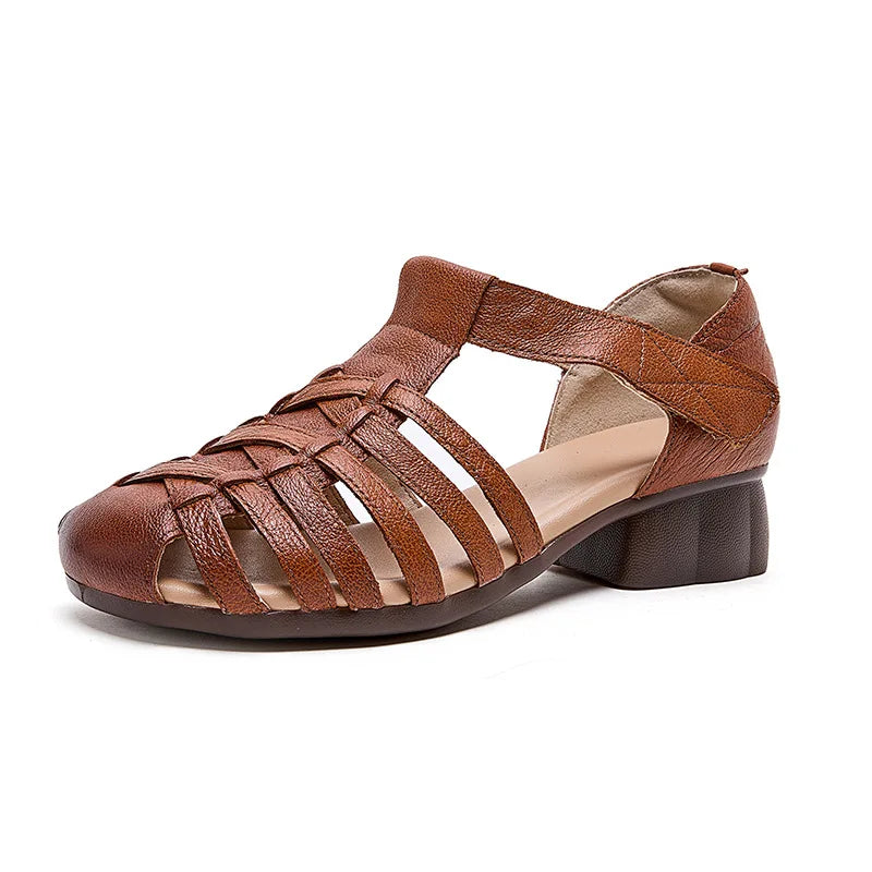 Sandales Gladiateur Cuir Bout Fermé Feerldi | MDN Store