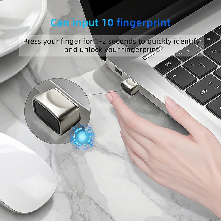 Lecteur Empreinte Digitale USB Biométrique Windows Hello Sécurité PC | MDN Store