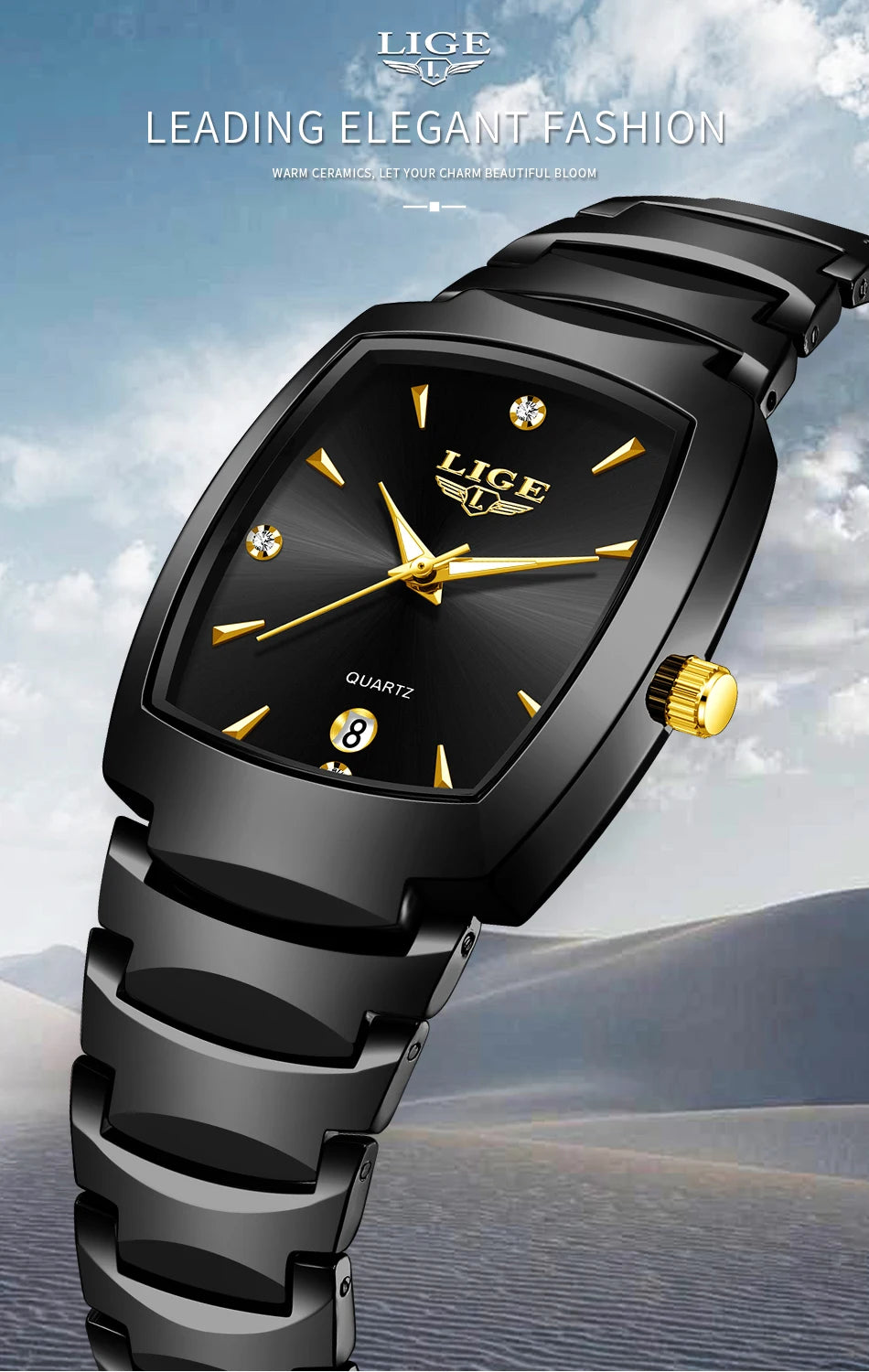 Montre Femme LIGE Business Acier Inoxydable | MDN Store