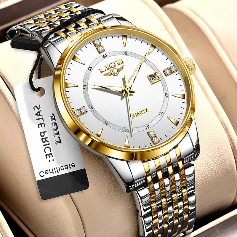 Montre Femme LIGE Acier Inoxydable Étanche | MDN Store