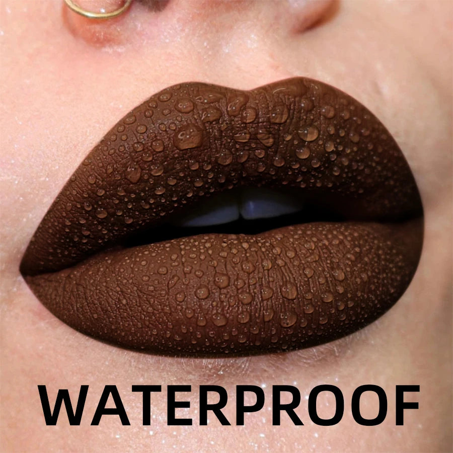 Gloss Lèvres Mat Velours 19 Couleurs Imperméable Nude Noir Rouge | MDN Store