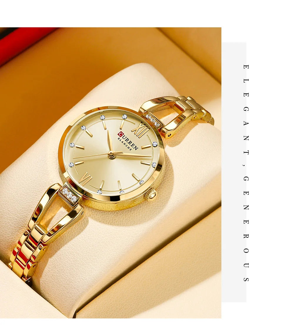 Montre Quartz Femme Acier Inoxydable Elegante Bracelet Fashion | MDN Store 25