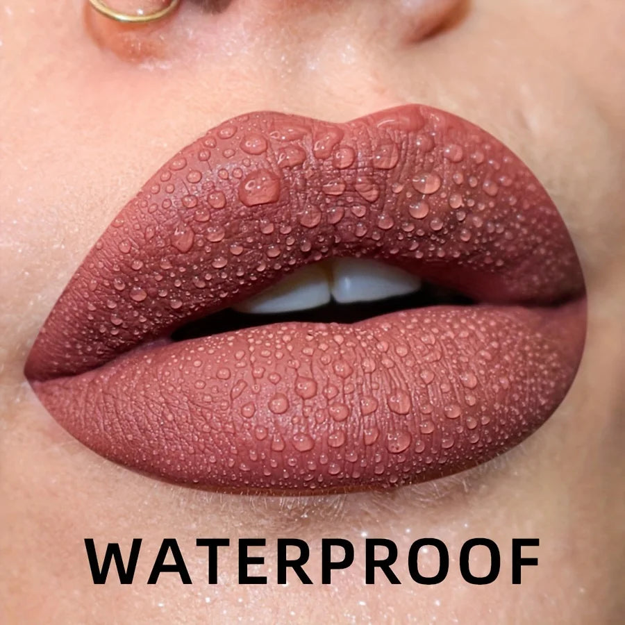 Gloss Lèvres Mat Velours 19 Couleurs Imperméable Nude Noir Rouge | MDN Store