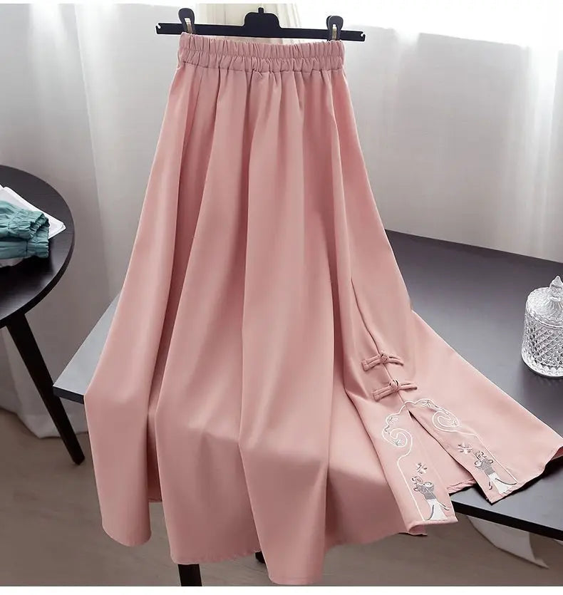 Ensemble Hanfu Chinois Brodé Papillon 2 Pièces | MDN Store