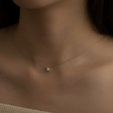 Collier Minimaliste Zircon CZ Acier | MDN Store
