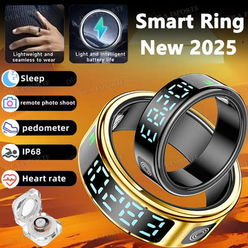 Bague Connectée Écran Tactile Charge Sans Fil Étanche 5ATM | MDN Store