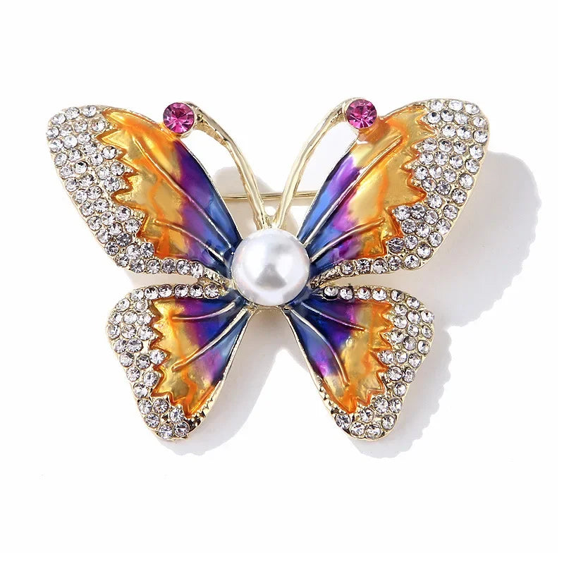 Broche Papillon Baroque Vintage Pin Badge Élégant | MDN