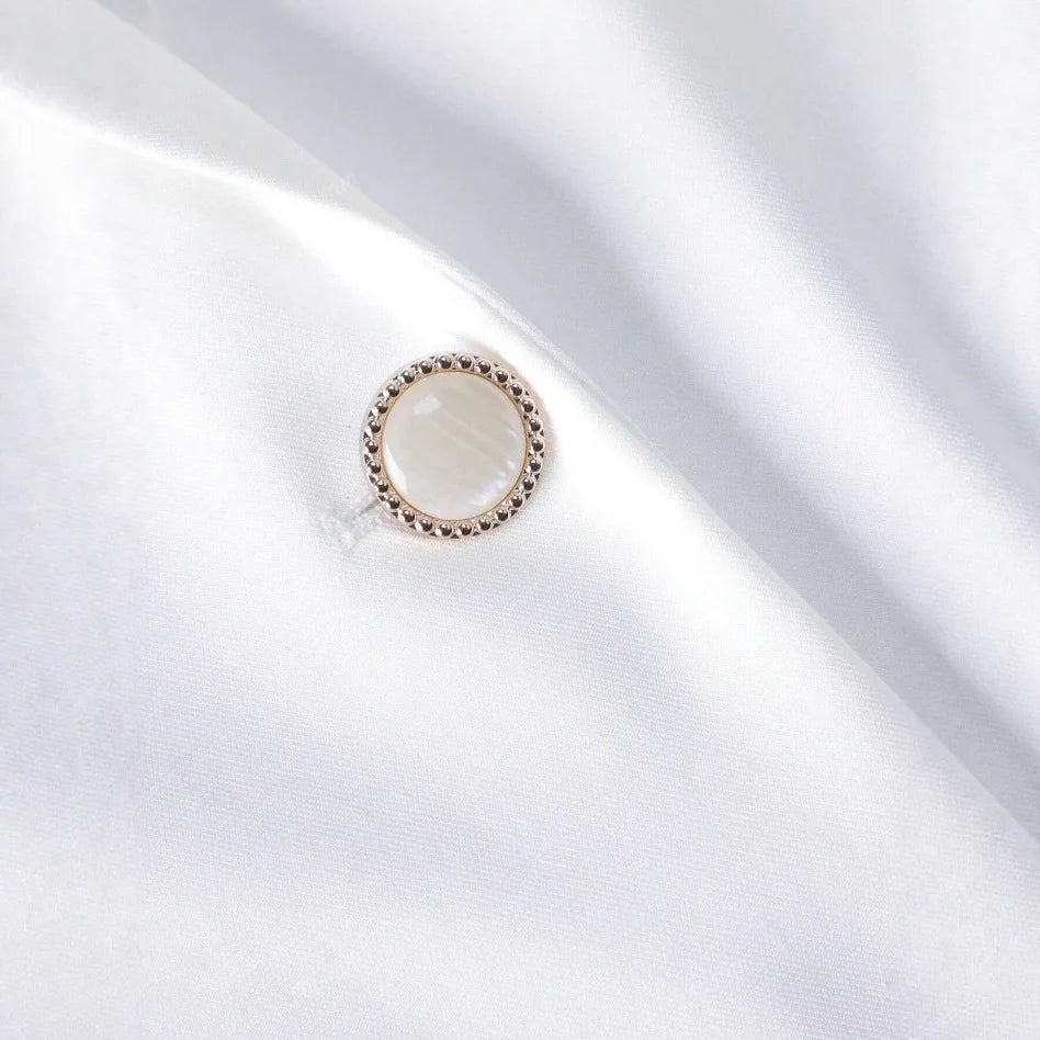 Veste Blanche Dentelle Col Polo | MDN Store