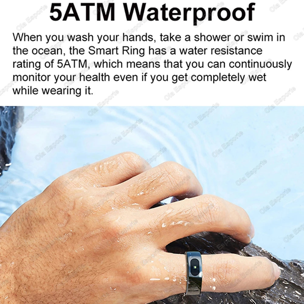 Bague Connectée Smart Ring Santé Température Étanche 5ATM | MDN Store