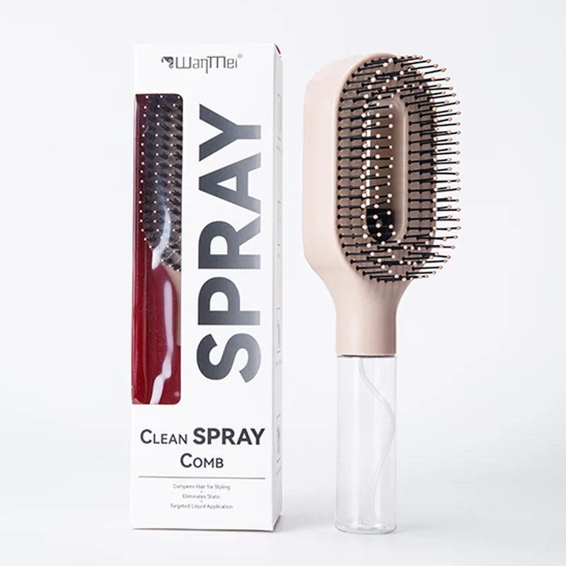 Brosse Demelante 2-en-1 Pulverisateur Massage Cuir Chevelu Antistatique | MDN Store 25