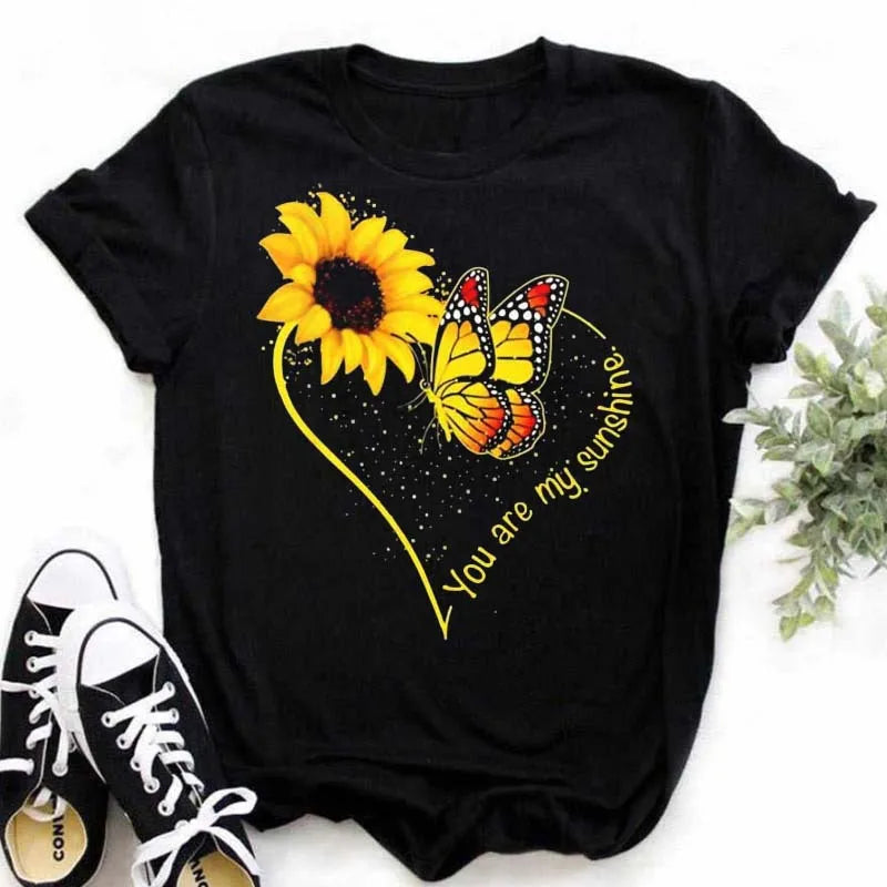 T-Chemise Coton Tournesol Papillon Oversize | MDN Store
