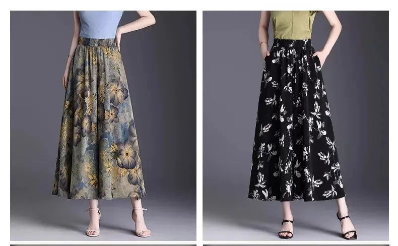 Jupe-Pantalon Femme Évasée Noire Protection Solaire | MDN Store