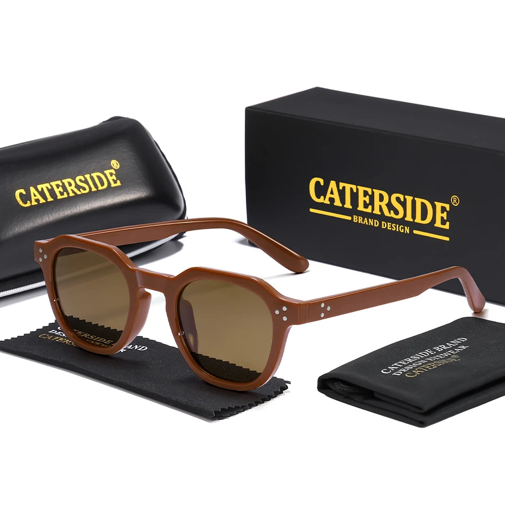 CATERSIDE Lunettes de Soleil Polarisées Rétro Femme Monture TR90 Ultra-Légère UV400 | MDN Store 25